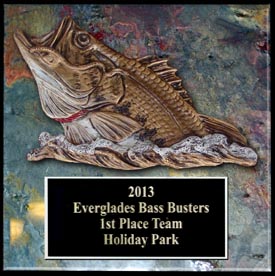 sculpted bass fishing trophies & awards